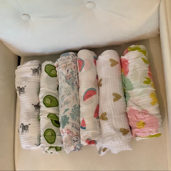 Angel Dear Other - 6 NWOT SWADDLES